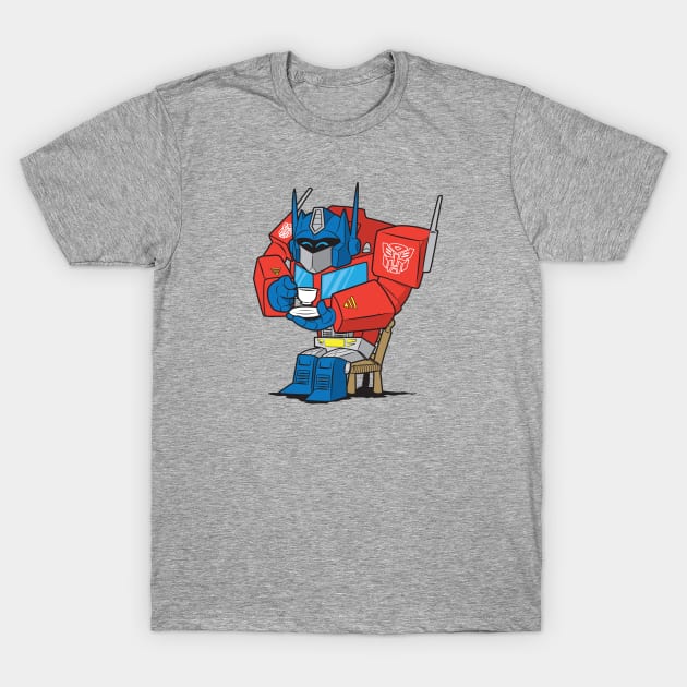 Optimus Tea Time T-Shirt by thejuanandonly